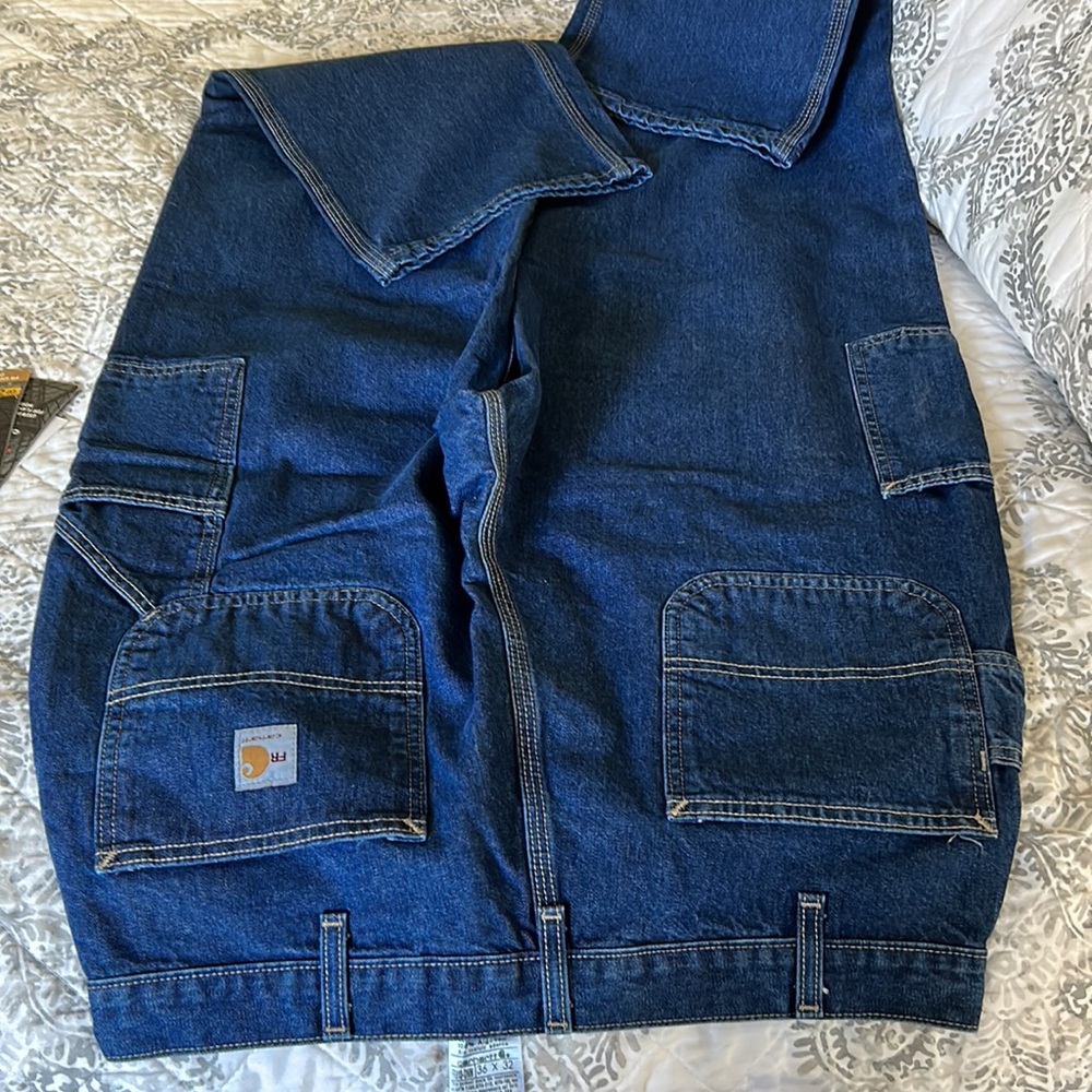 Carhartt FRB 13 - flame resistant signature Denim Dungaree New with tags